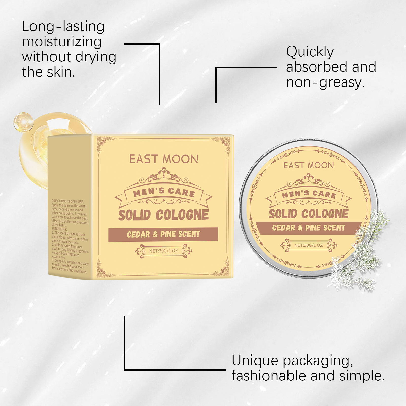 Cedar Wood Men's Solid Cologne - Perfume Fragrance List ulasan dan harga